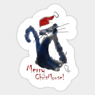 Merry ChrisMOUSE Sticker